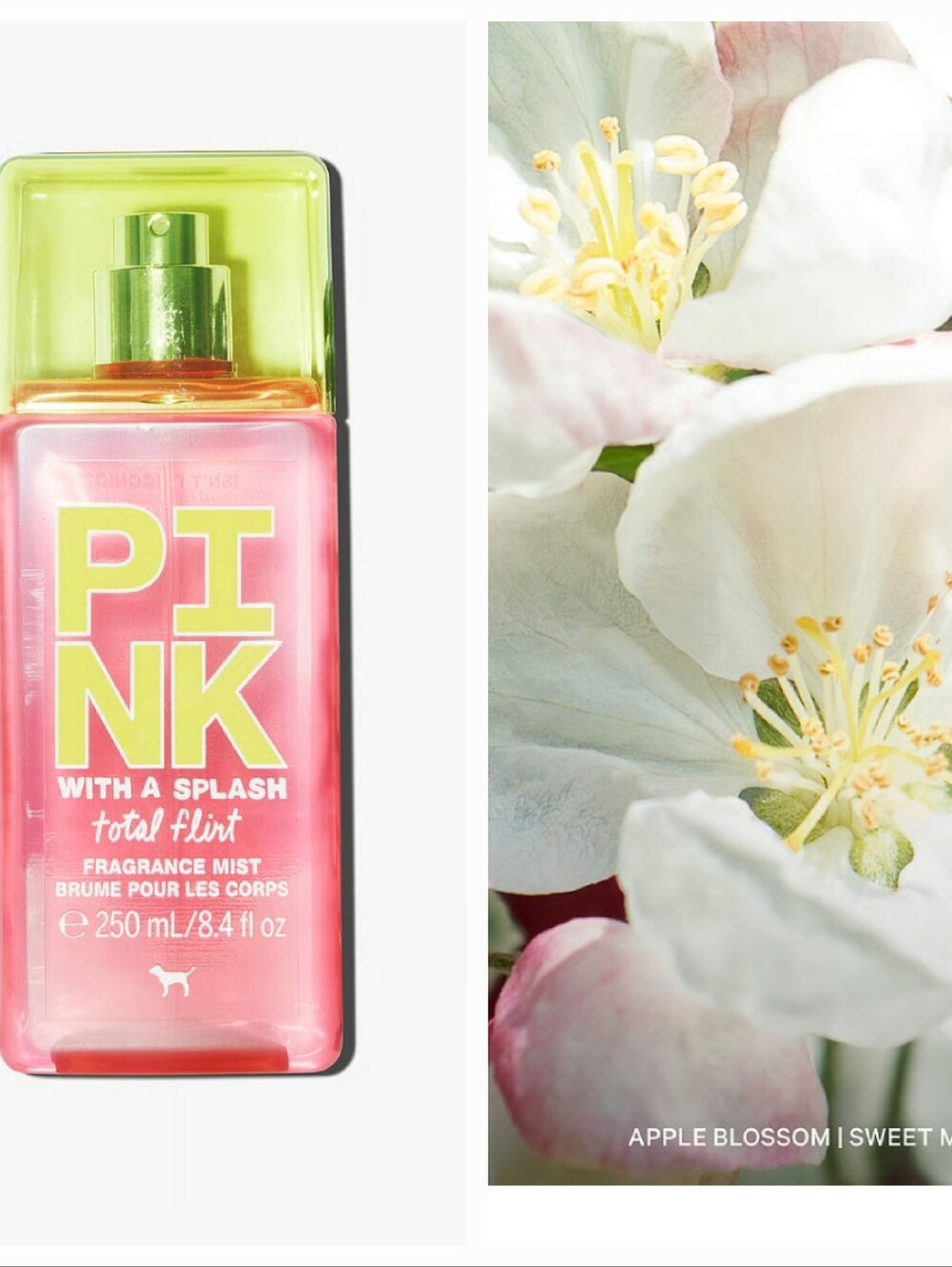 Nwt Vs Pink Retro Full Size Square Mist
